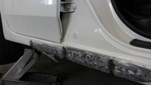 Фото ремонта несъемных автомобильных порогов, blogomobile.net