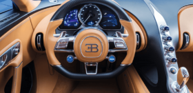 Bugatti Chiron водительское место