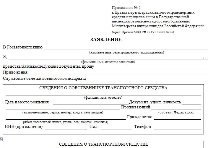 Заявление о снятии с учета в военкомате образец